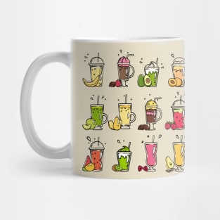 Smoothie Hand Drawn Fruits Mug